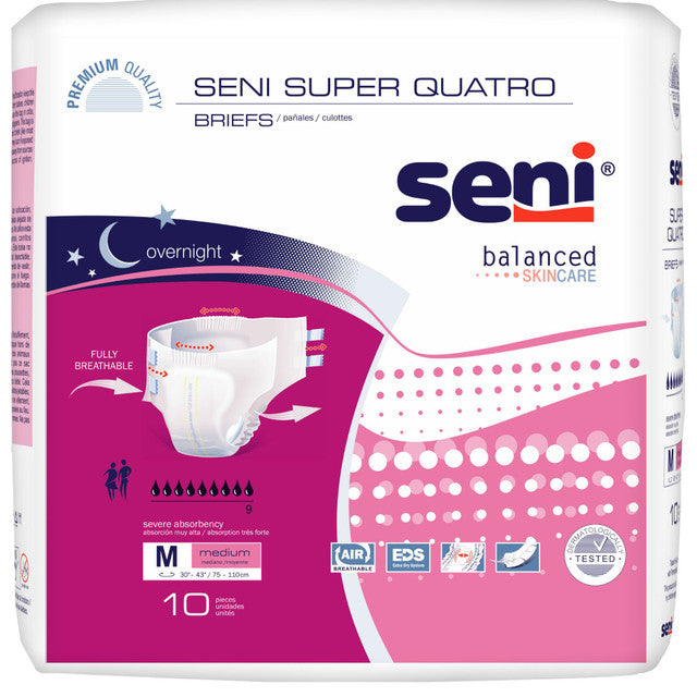 SUPER QUATRO Briefs Medium S-ME10-BQ1 (10 Per pack)