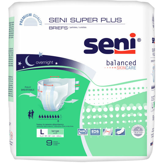 SUPER PLUS Briefs Large S-LA09-BP1 (9 Per pack)