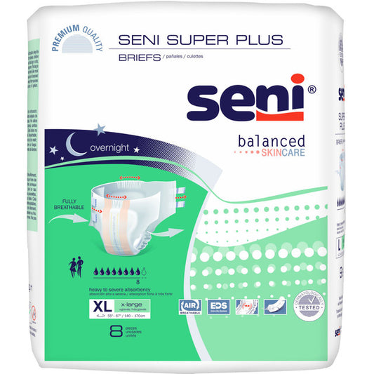 SUPER PLUS Briefs X-Large S-XL08-BP1 (8 Per pack)